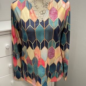 NWT Women’s colorful size small top
